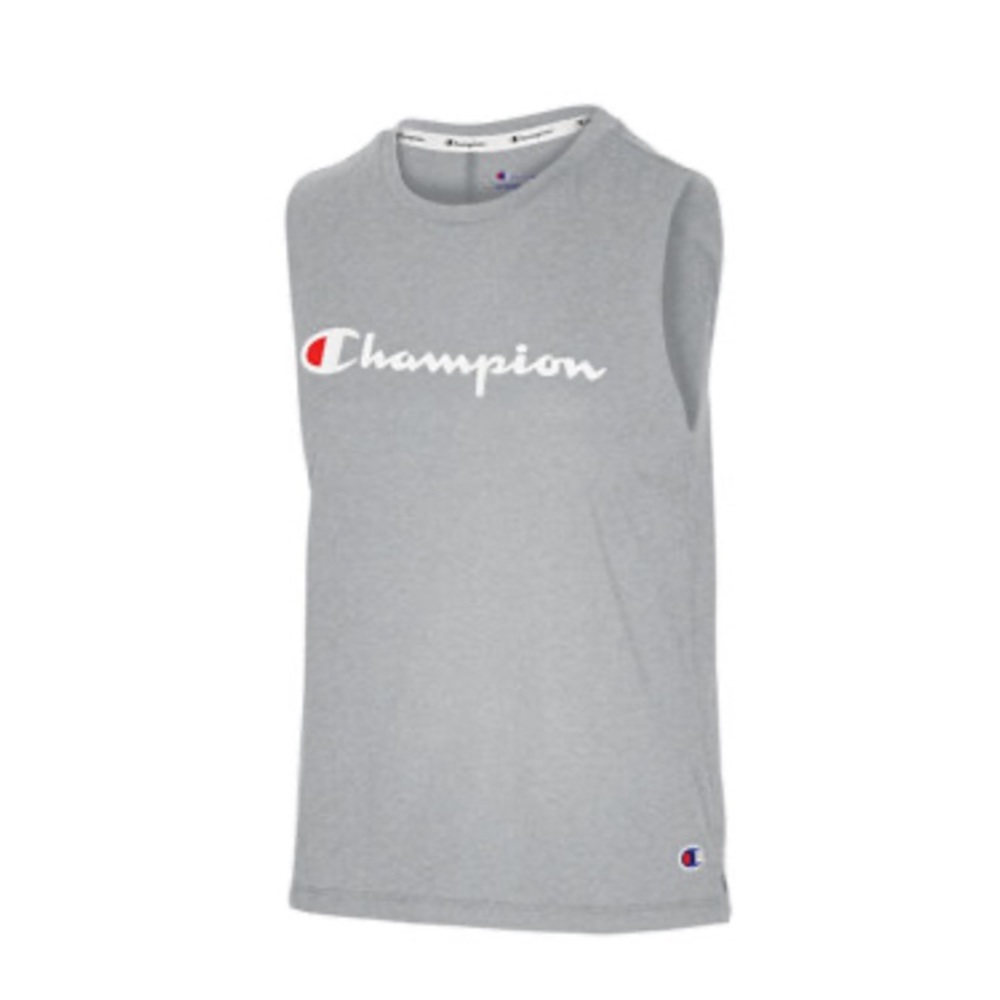 Champion Muscle Graphic Tank Top Gray M
